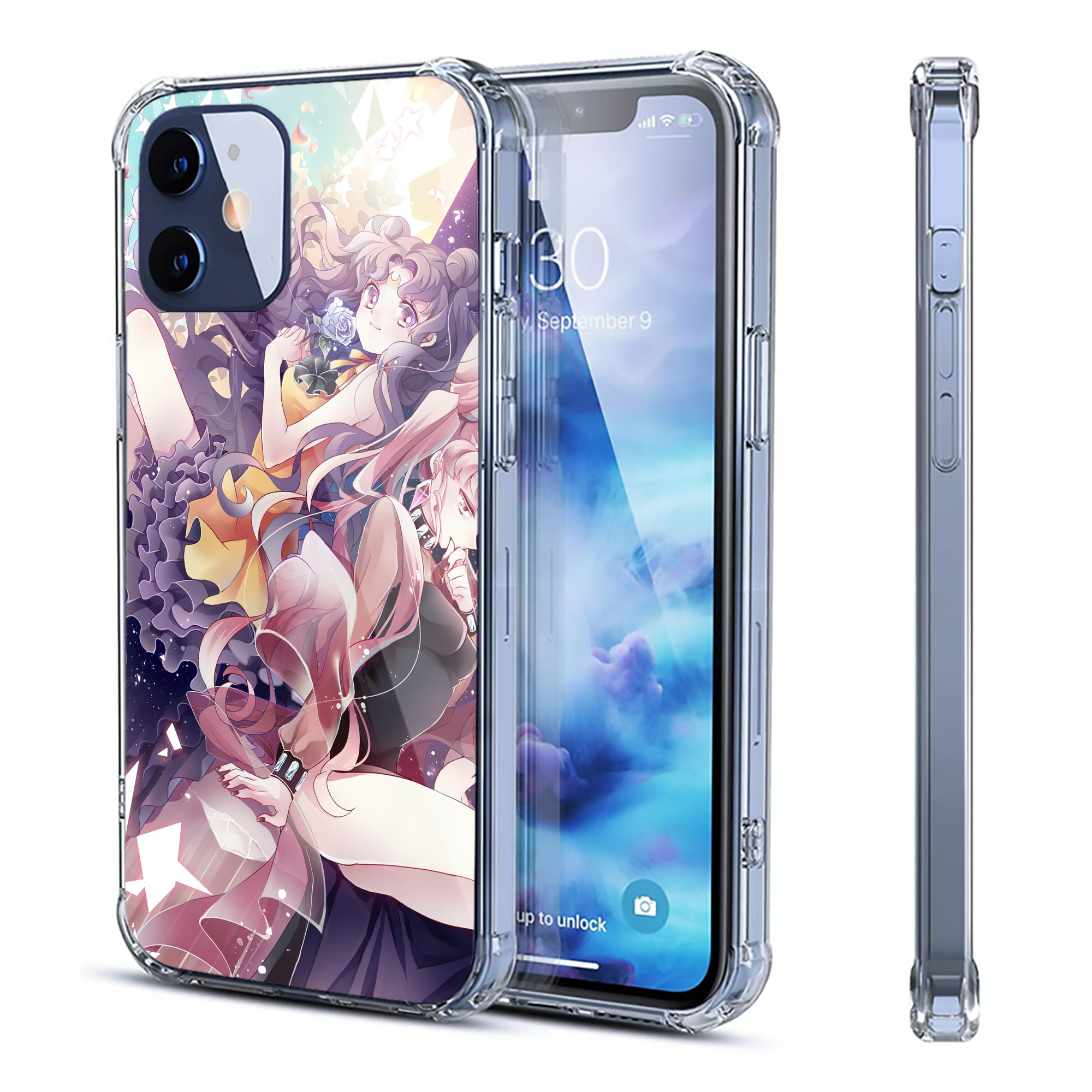 （画像用） 美少女戦士セーラームーン Sailor Moon 【iPhone 12シリーズ対応】透明スマホケース（クリアソフトケース）